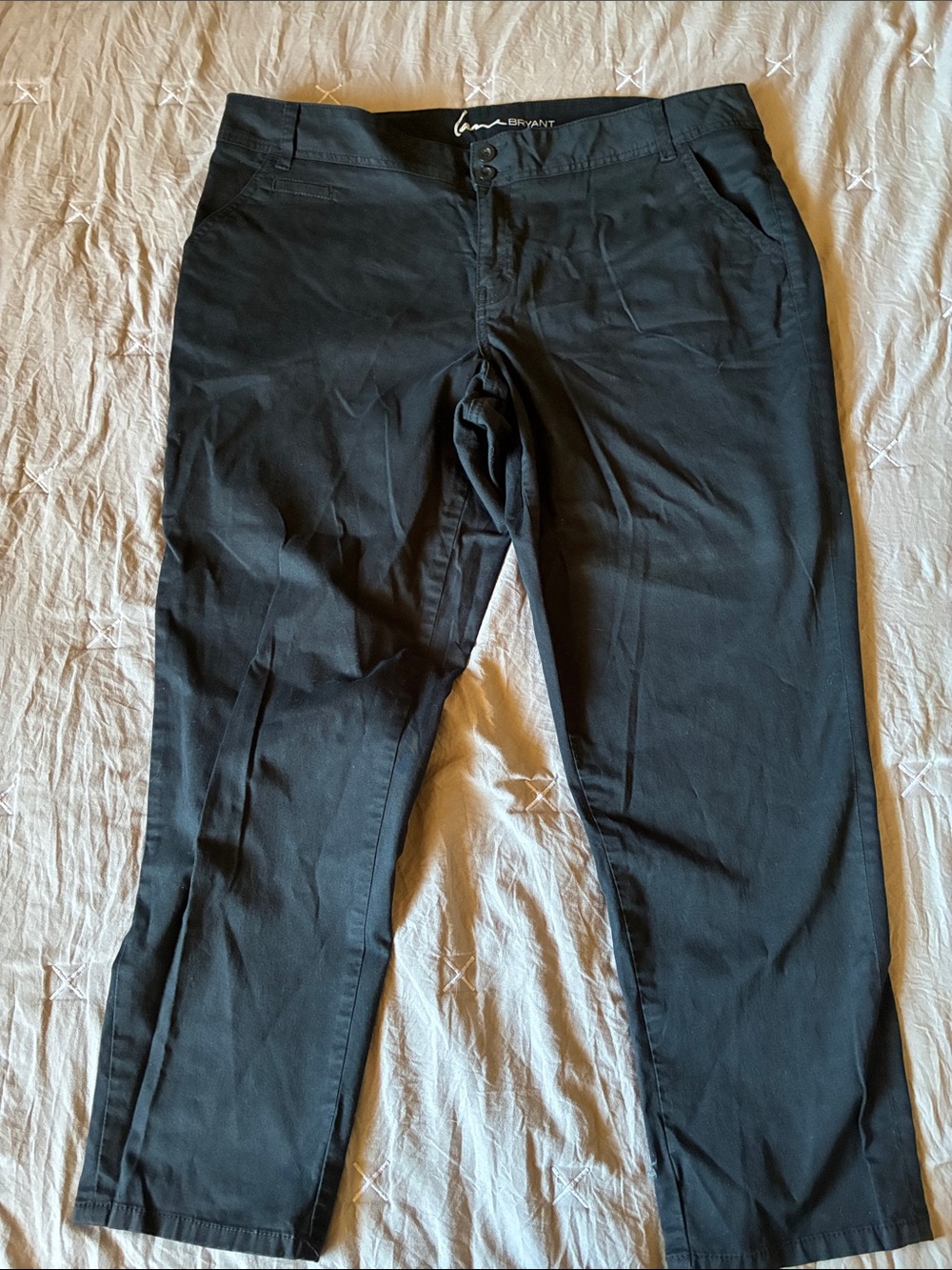 Lane Bryant Black Straight-Leg